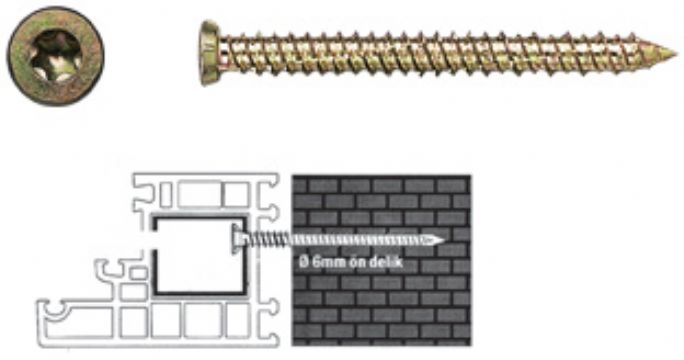 window frame screw